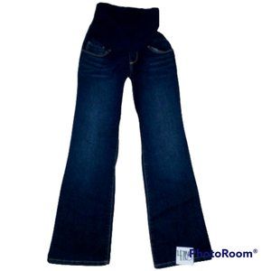 Maternity Indigo Blue Womens Jeans Secret Fit Belly Stretchy Denim Blue